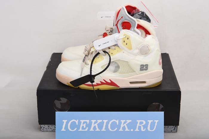 Air Jordan 5 xoff white 3M REFLECTIVE CT8480-002