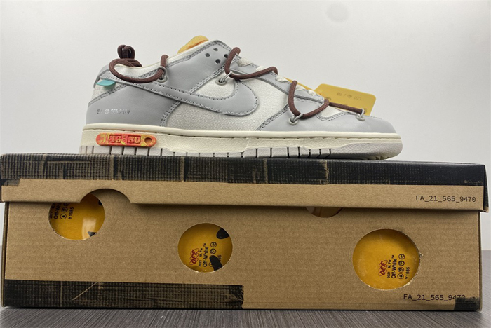 Off-White x Nk Dunk Low OW NO46” DM1602-102