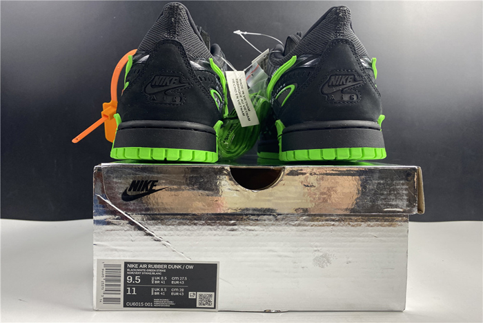OFF-WHITE x Nike Air Rubber Dunk “Green Strike”  CU6015-001