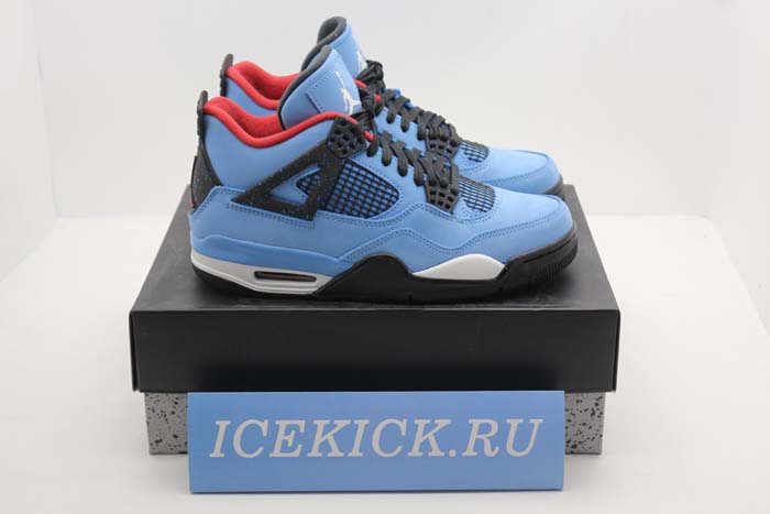 Travis Scott x Air Jordan 4 “Houston Oilers” University Blue 308497-406