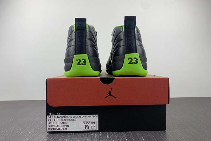 Air Jordan 12  BLACK/GREEN