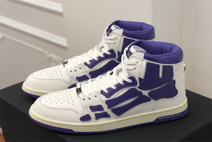 AMR - AB053 Skel- top Hi White Purple 2(to be customized 5-7 days)