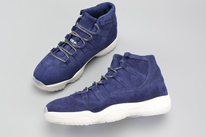 AIR JORDAN 11 RETRO DEREK JETER NAVY SUEDE 351792-147