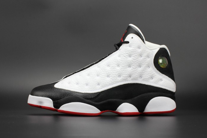 Air Jordan 13 "He Got Game"  White/Black-True Red mens 414571-104