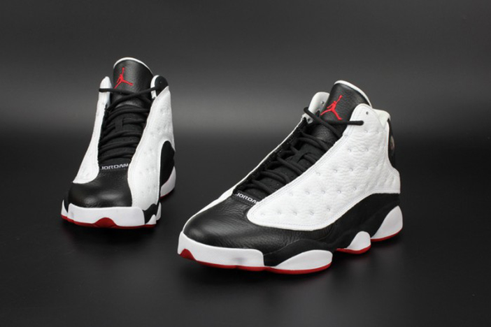 Air Jordan 13 "He Got Game"  White/Black-True Red mens 414571-104
